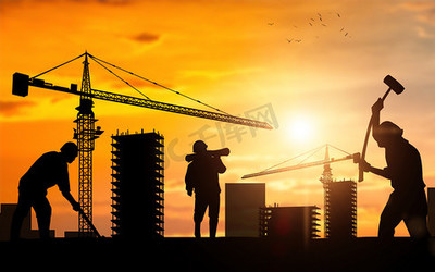 凝固的詩篇 工地攝影中的建筑交響